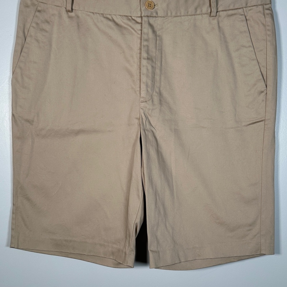 Ralph Lauren Shorts Classic Khaki Cotton Shorts Size 16 High-Rise Tailored Fit B - Picture 4 of 6